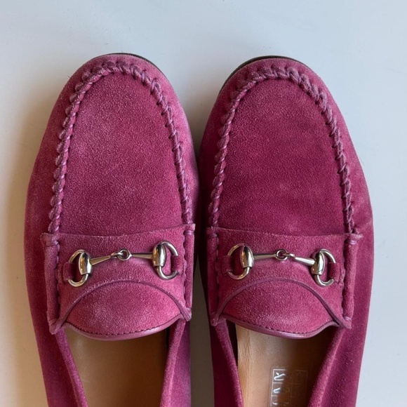 Gucci suede horsebit loafers – pink, 36.5 - Picture 6 of 8